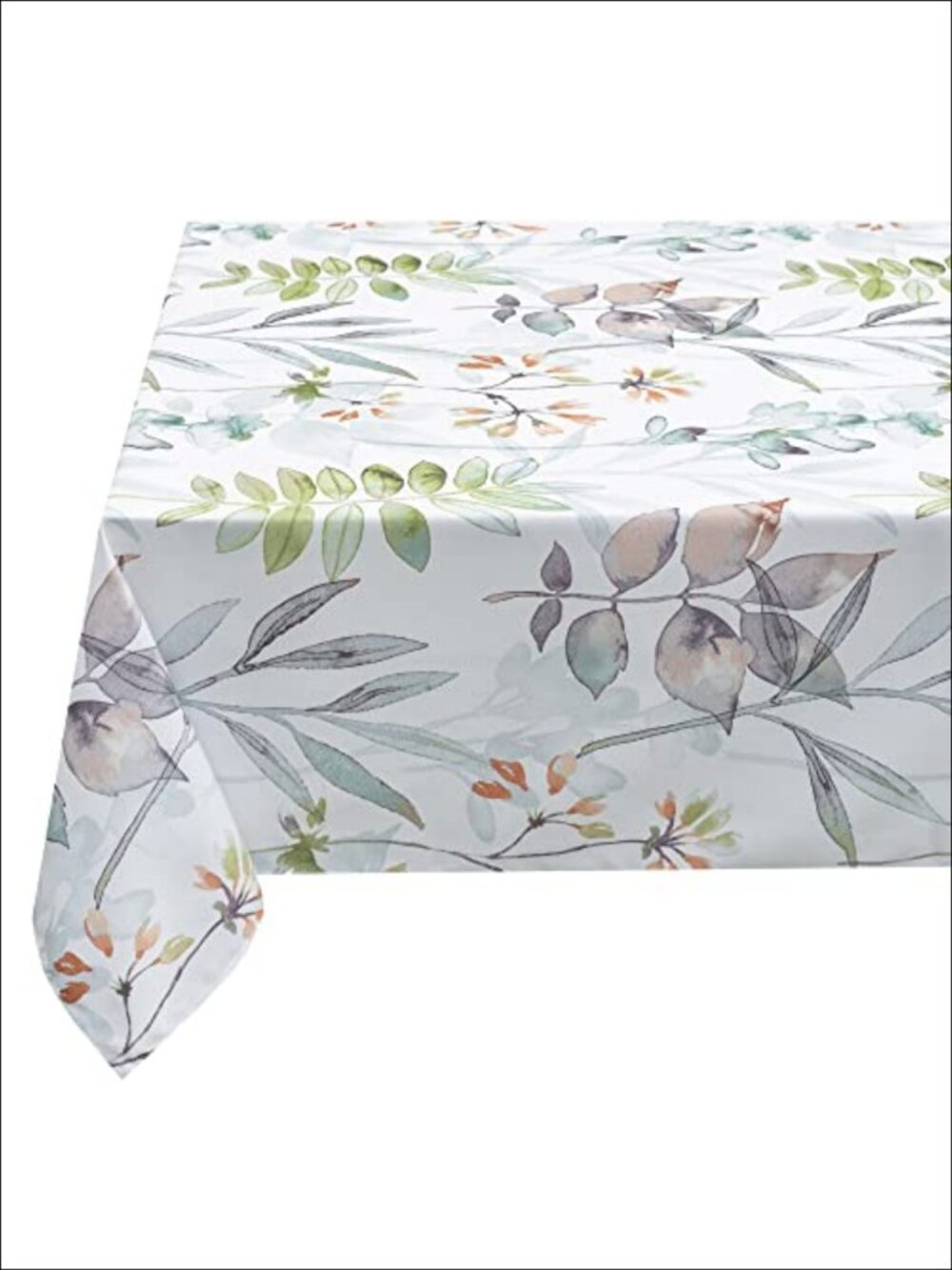 Spill Resistant Polyester Tablecloth 60x84 Rectangular for Indoor Outdoor Dining